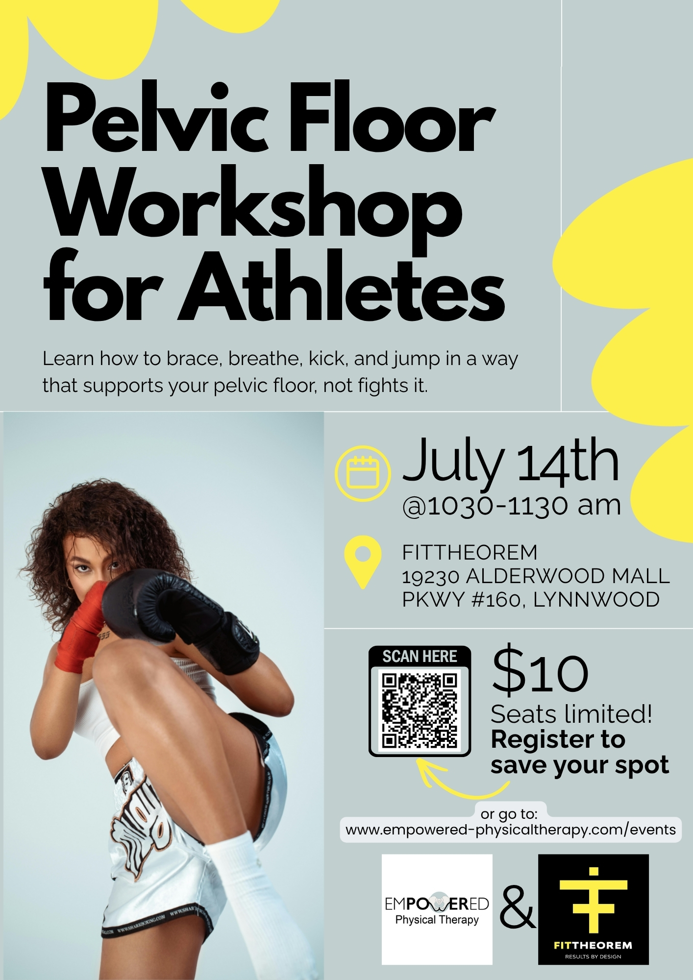 Pelvic Floor workshop with Empowered Physical Therapy at Fit Theorem