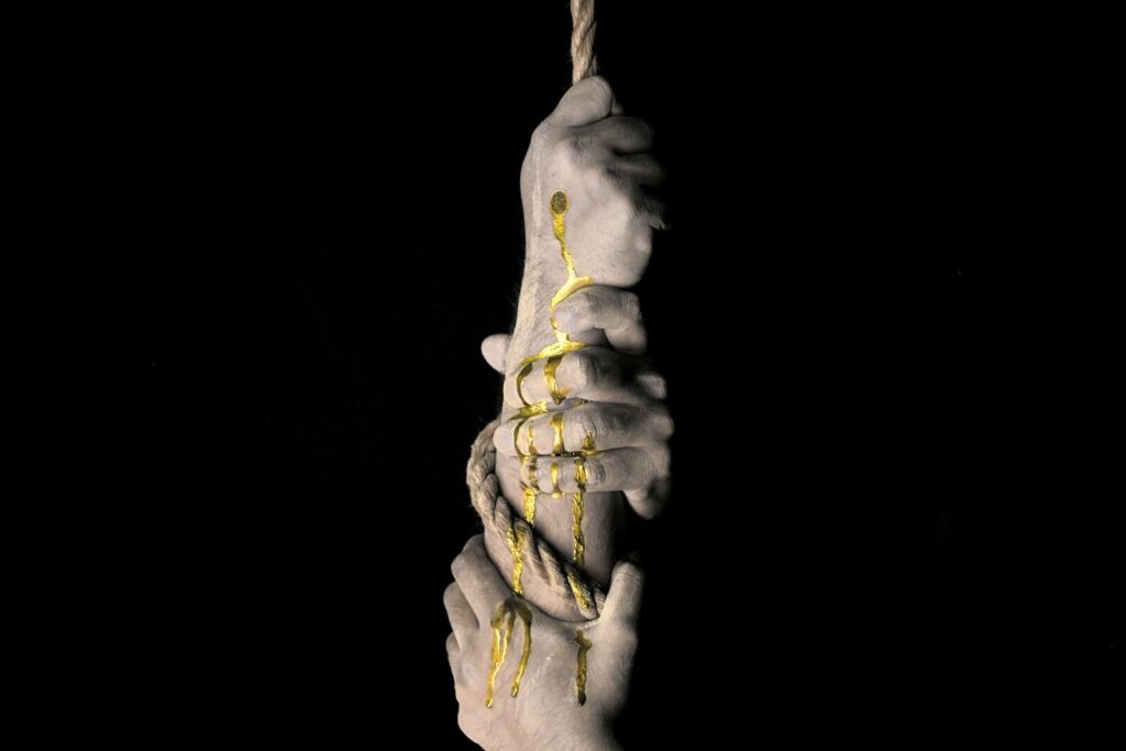 holding on