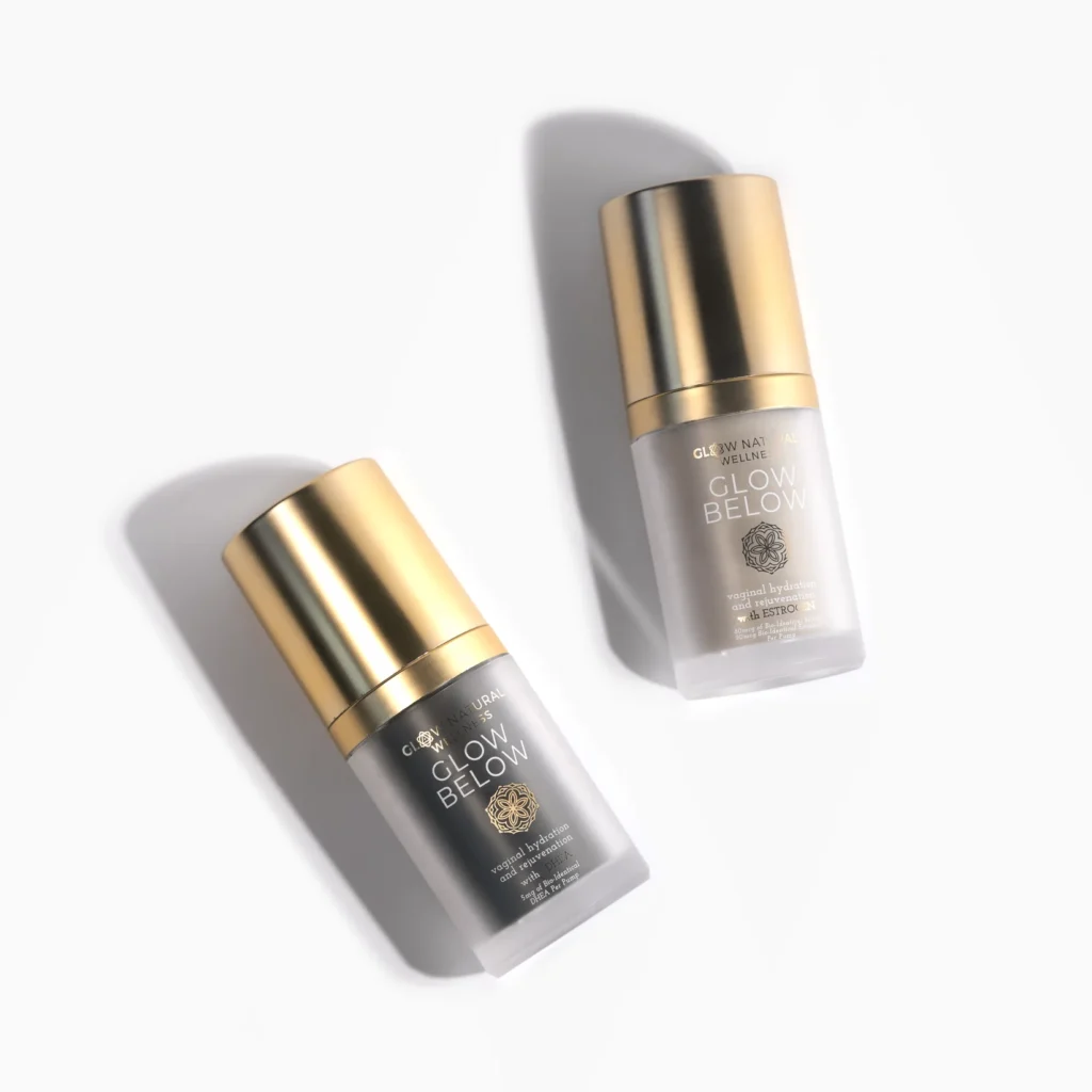 Glow below natural wellness product